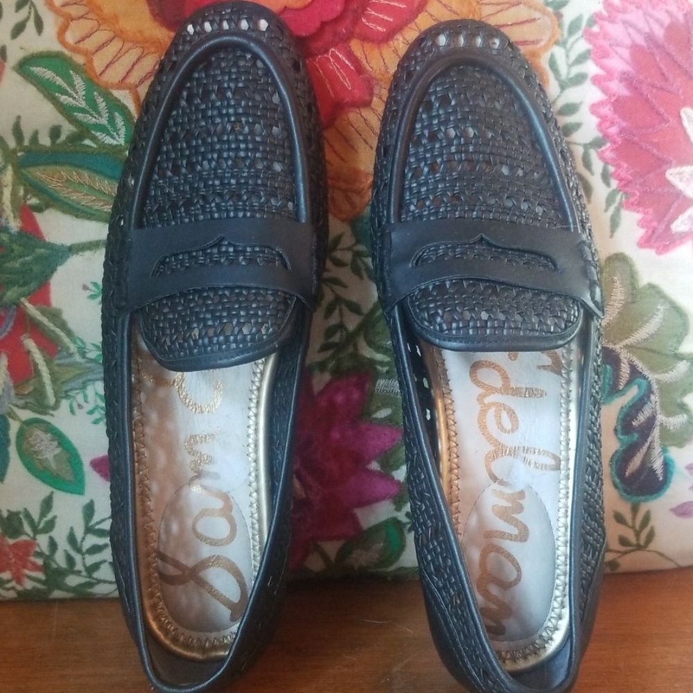 Black loafers